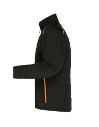 Softshell Steppjacke Herren Schwarz / Orange